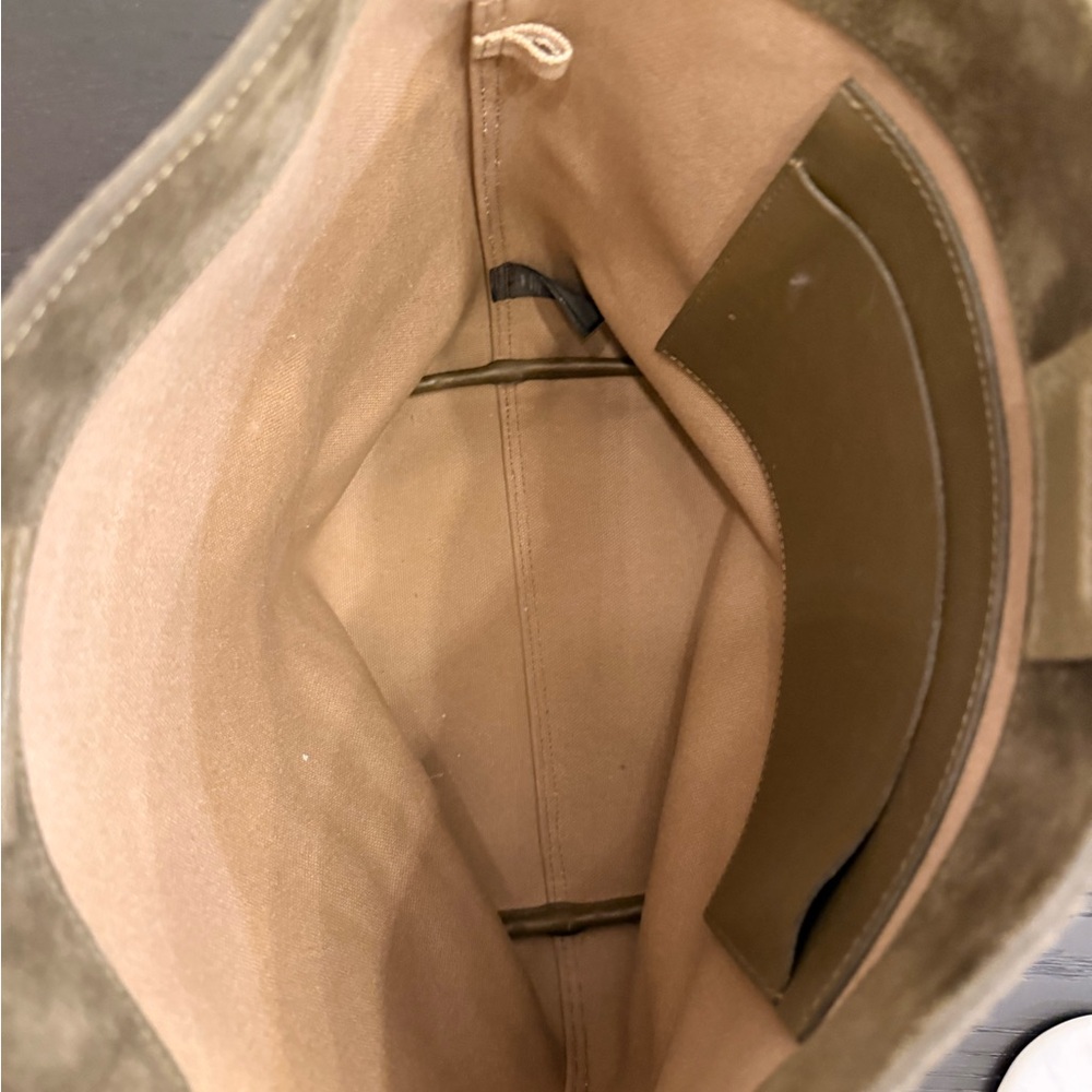 Madewell Olive Suede Essential Bucket Tote - Picture 5 of 5